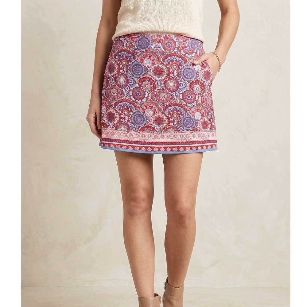 Magnolia Grace Mandala Print Boho Festival Summer Whimsigoth Mini Skirt Medium